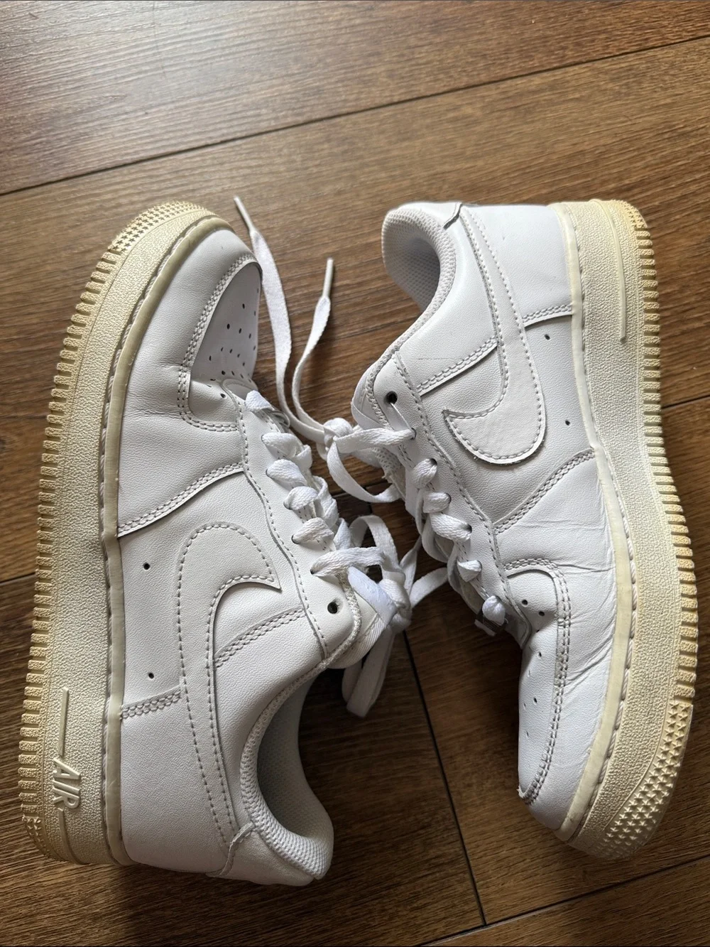 Nike All-White Low Top Sneakers Size 6.5 woman